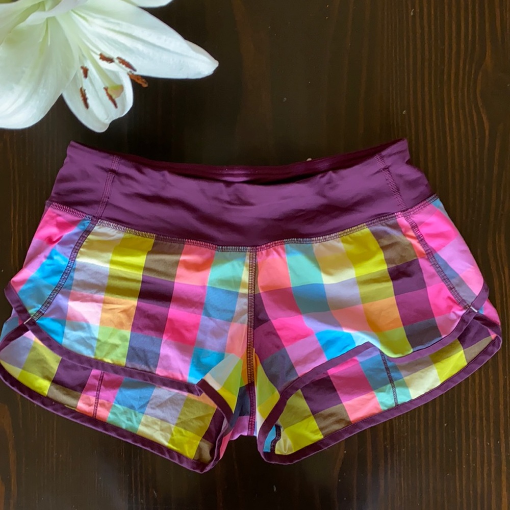 Lululemon speed short plaid